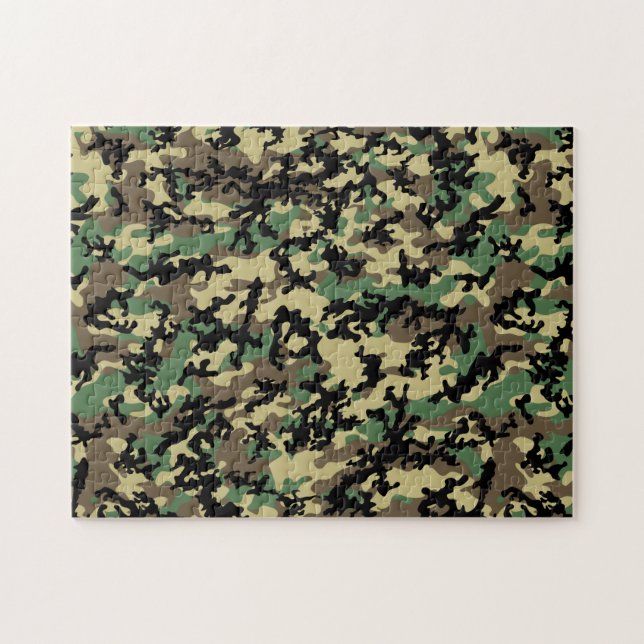Classic Woodland Camo Puzzle (Horizontal)