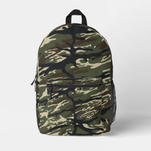 Classic Woodland Camouflage Pattern Printed Backpack