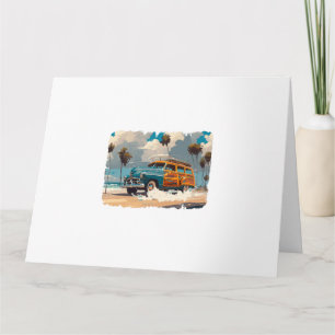 Classic Woody Wagon Card