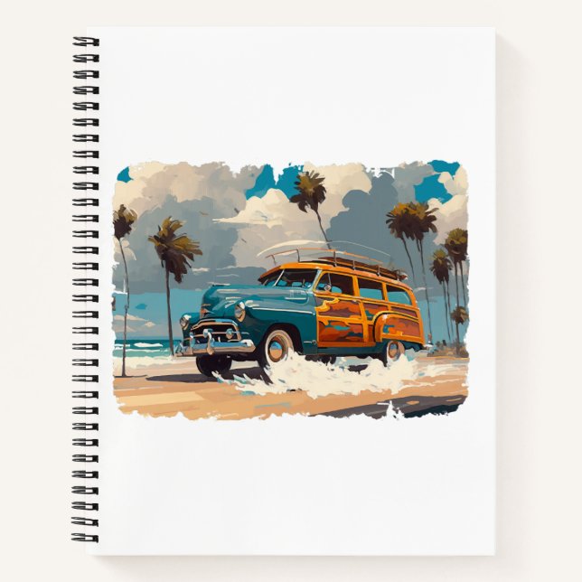 Classic Woody Wagon Notebook (Front)