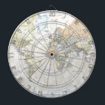 Classic World Map Dartboard<br><div class="desc">A popular classic world map with its artistic classic-style muted tones,  it looks simply stunning and rather elegant.</div>