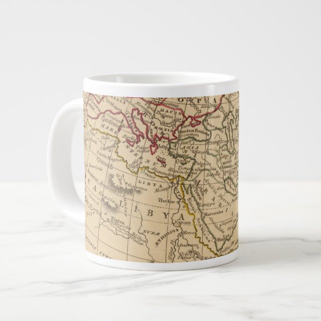 Classic World Map Large Coffee Mug (Front Left)
