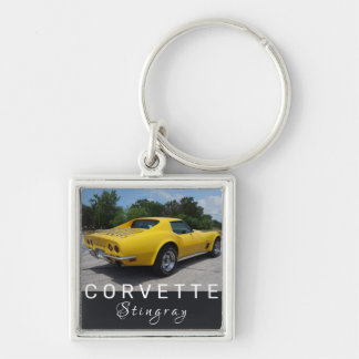 Classic Yellow 1973 Corvette Stingray C3 Key Ring