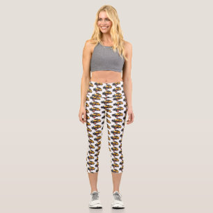 Classic yellow car 1931 capri leggings