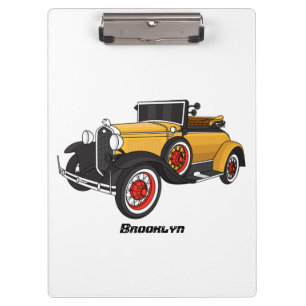 Classic yellow car 1931 clipboard