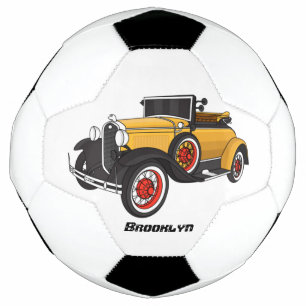 Classic yellow car 1931 football