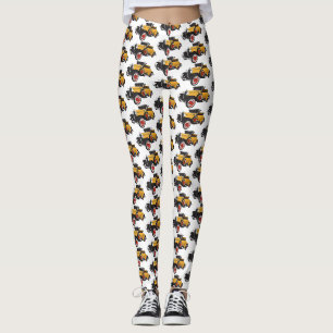 Classic yellow car 1931 leggings