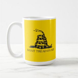 Classic Yellow Gadsden Flag Don't Tread on Me Coffee Mug