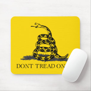 Classic Yellow Gadsden Flag Don't Tread on Me Mouse Mat