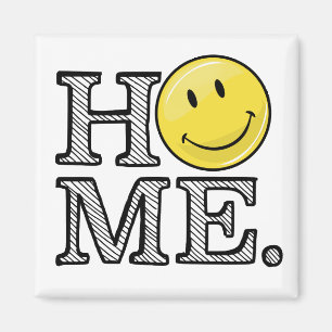 Classic Yellow Happy Face Housewarming Magnet