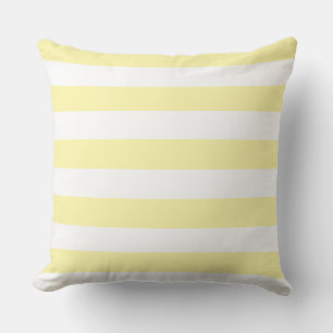  Classic Yellow + White Stripes  Cushion