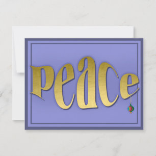 Classic yet modern and elegant peaceful sentiment card