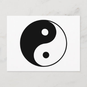Classic Yin Yang Postcard