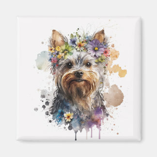 Classic Yorkie Fridge Magnet