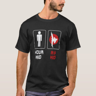 Classic Your Kid My Kid Proud Karate Dad Karate Fa T-Shirt