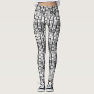 Classic Zebra Lovely Abstract Geometric Pattern Leggings