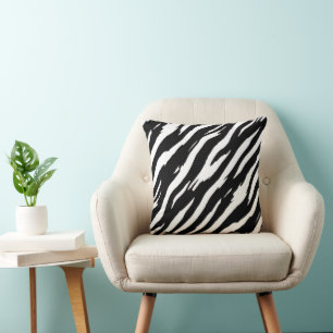 Classic Zebra Print Stripe Fashion Pattern Cushion