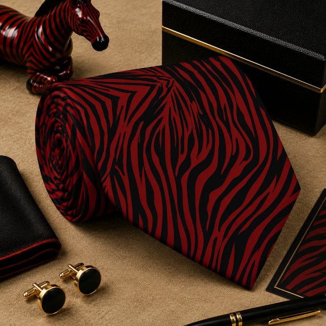 Classic Zebra Wild Animal Pattern Tie (Creator Uploaded)