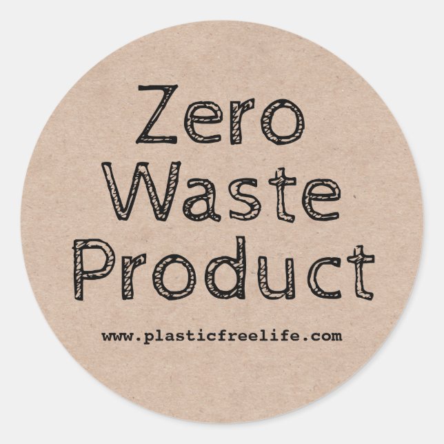 Classic Zero Waste Kraft Product Labels (Front)