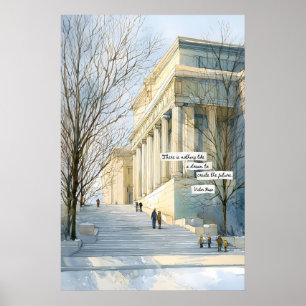 Classical Architecture Quote Poster  Neoclassical