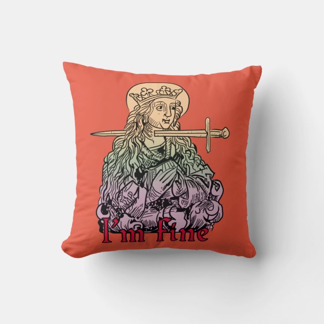 Classical art memes collection: I'm fine colorized Cushion (Front)