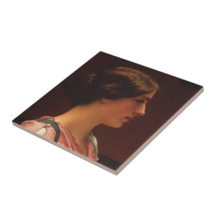 Classical Beauty by John William Godward Tile