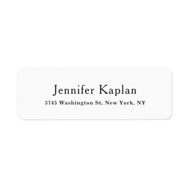 Classical Black & White Minimalist Professional (Front)