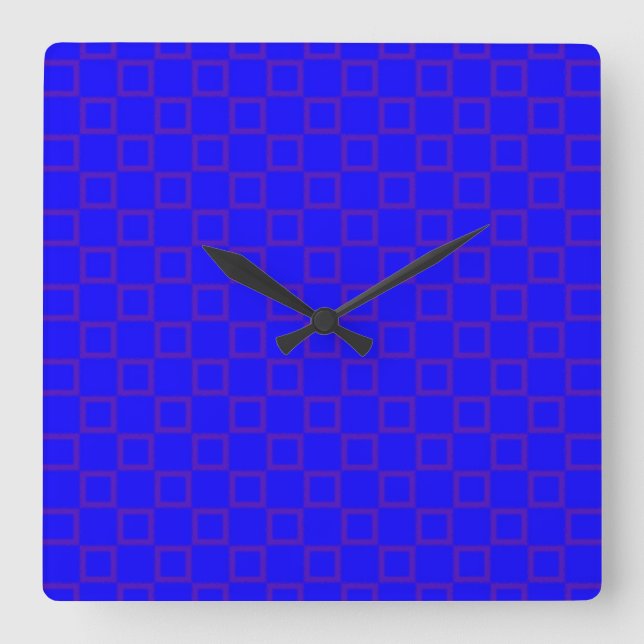 Classical blue and purple Wall Clock (Front)