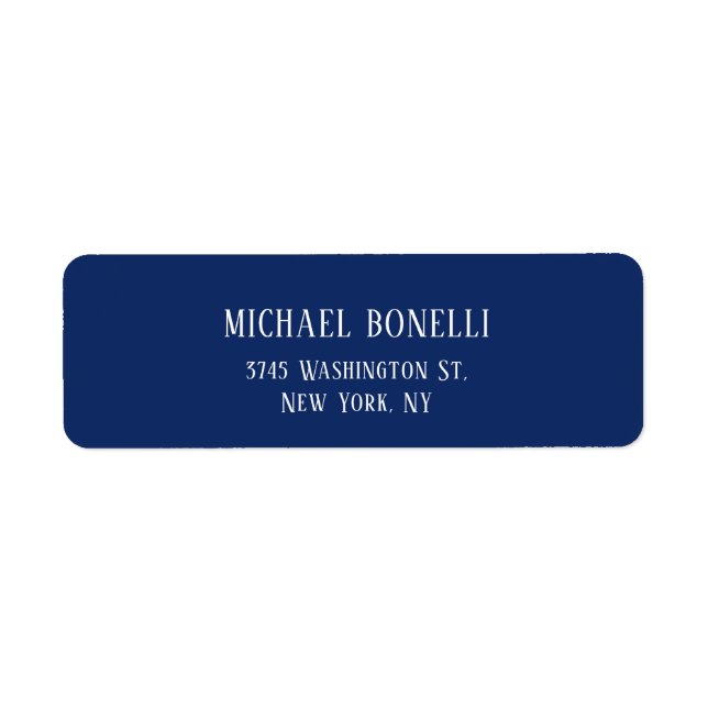 Classical Blue Colour Elegant Serif Font Minimalis (Front)
