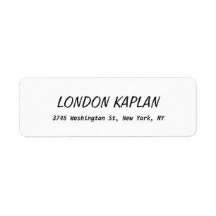 Classical Bold Elegant Plain Black & White