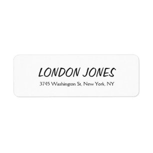 Classical Bold Elegant Plain Professional White