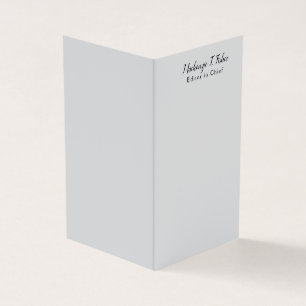 Classical Calligraphy Elegant Plain Simple Grey