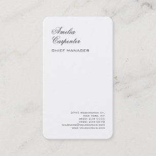 Classical Calligraphy Minimalist Professional Business Card