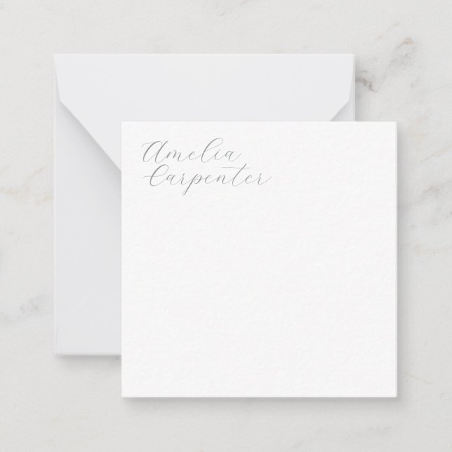 Classical Calligraphy Minimalist Professional Card (Front)