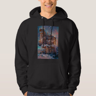 Classical Castle, Winter Mediaeval Castle, Christm Hoodie
