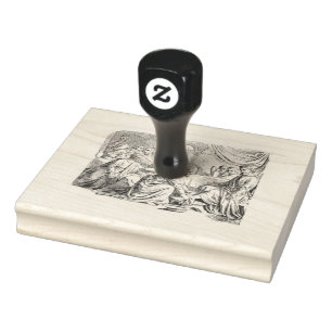 Classical Christian Art Rubber Stamp
