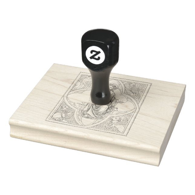 Classical Christian Art Rubber Stamp (Stamp)
