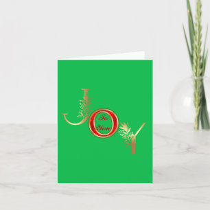Classical Christian Christmas Joy To You Holiday Card