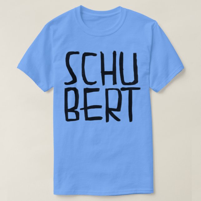 Classical Composer Franz Schubert T-Shirt (Design Front)