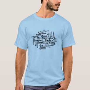 Classical Composers Word Cloud T-Shirt