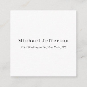 Classical Creative Trendy Black & White Minimalist Enclosure Card