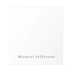 Classical Creative Trendy Black & White Minimalist Notepad