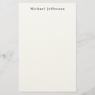 Classical Creative Trendy Black & White Minimalist Stationery
