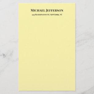 Classical Creative Trendy Cream Color Stationery