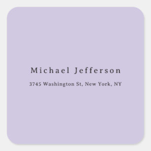 Classical Creative Trendy Pastel Colour Minimalist Square Sticker