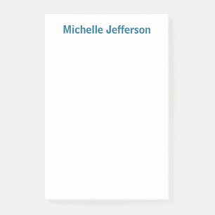 Classical Creative Trendy White Ocean Blue Post-it Notes