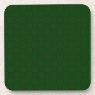 Classical dark green Cork Coaster