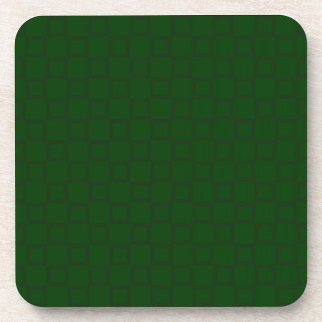 Classical dark green Cork Coaster (Front)
