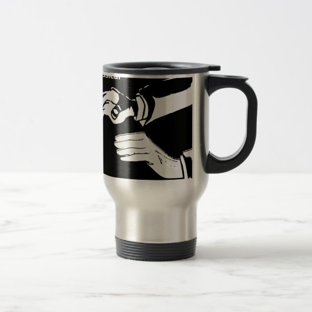 Classical Dashboard drummer wear Travel Mug (Right)