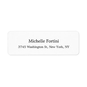 Classical Elegant Minimalist Exclusive Plain White